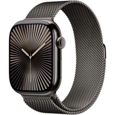 Apple Watch Series 10 серый титан Milanese Loop 46 мм