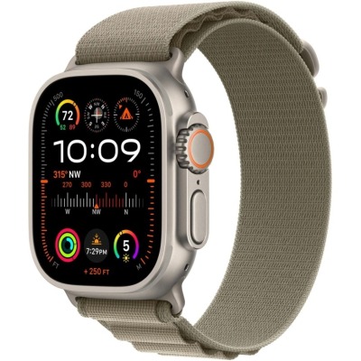 Apple Watch Ultra 2 зеленый титан Alpine Loop 49 мм