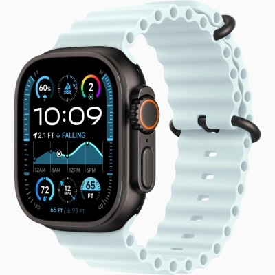 Apple Watch Ultra 2 голубой титан Ocean Band 49 мм