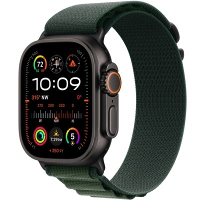 Apple Watch Ultra 2 темно зеленый титан Alpine Loop 49 мм